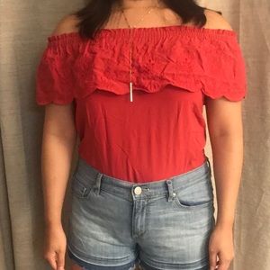 LOFT Embroidered Top